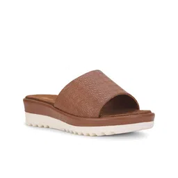 Bata Textured Wedge Heels-2