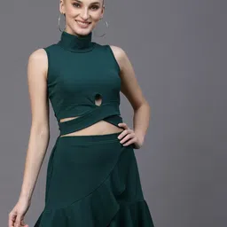 Oomph! A-line Ruffled Mini Skater Skirt-picture-15