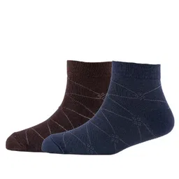 Cotstyle Men Pack Of 2 Patterned Cotton Ankle Length Socks-image-92