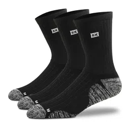 Supersox Men Pack Of 3 Calf-Length Compression Cotton Cushion Socks-image-76