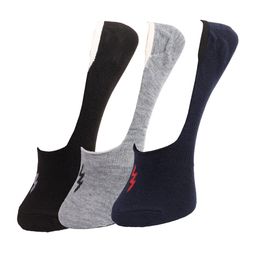 Dollar Socks Men Pack Of 3 Assorted Cotton Shoe-Liners-51
