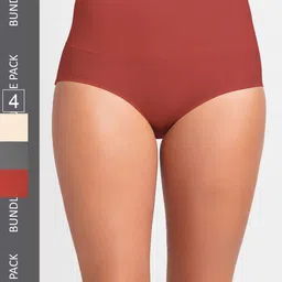 FashionRack Women Pack Of 4 Assorted Hipster Briefs-picture-0
