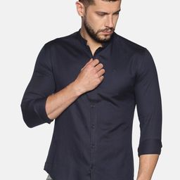 SHOWOFF Comfort Mandarin Collar Cotton Casual Shirt-image-55