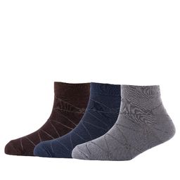 Cotstyle Men Pack Of 3 Patterned Above Ankle Length Socks-5