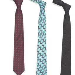 Tossido Men Blue & Brown Printed Broad Tie-image-8