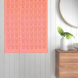 FABINALIV Unisex Kids Orange 2 Pieces Printed Cotton Bath Towels-image-83