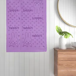 FABINALIV Purple 2 Pieces Printed Cotton 300 GSM Bath Towel-11