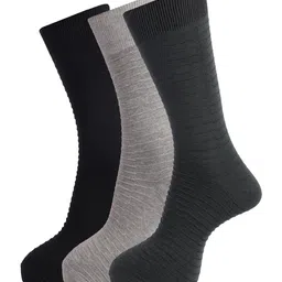 Dollar Socks Men Pack of 3 Assorted Above Ankle Length Cotton Socks-35