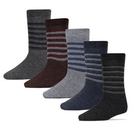 RC. ROYAL CLASS  Kids Pack of 5 Striped Calf-Length Socks-4