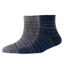 Cotstyle Men Pack Of 2 Patterned Cotton Ankle Length Socks-image-24