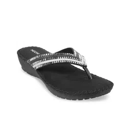 Mochi Black Wedge Sandals-30