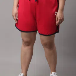 Rute Plus Size Women Mid-Rise Cotton Regular Shorts-58
