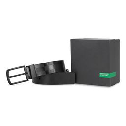 United Colors of Benetton Men Checked Leather Reversible Belt-image-53