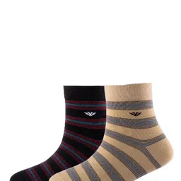 Cotstyle Men Pack Of 2 Patterned Cotton Ankle Length Socks-image-41