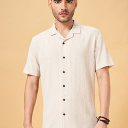 7 Alt by Pantaloons Spread Collar Regular Fit Cotton Casual Shirt-picture-9
