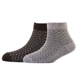 Cotstyle Men Pack Of 2 Patterned Cotton Ankle Length Socks-17