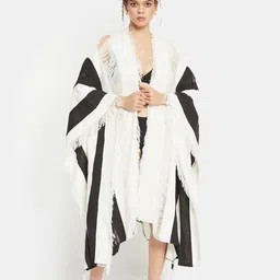 Be Sunset Ibiza Striped Pure Cotton Robe-image-6