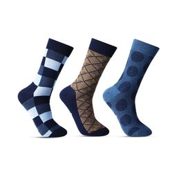 Bonjour Men Pack Of 3 Assorted Calf-Length Socks-picture-15