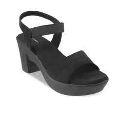 WALKWAY by Metro Black Block Sandals-6