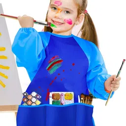 PASSION PETALS Kids Printed Waterproof Painting Apron-31