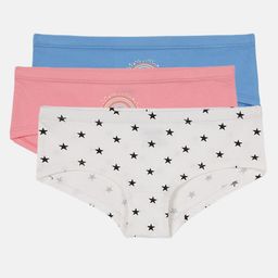 mackly Girls Pack Of 3 Mid-Rise Seamless Hipster Briefs-image-92