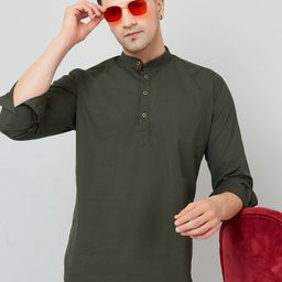 LOUIS MONARCH Comfort Slim Fit Short Kurta-image-2