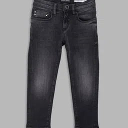Antony Morato Boys Black Skinny Fit Light Fade Jeans-image-79