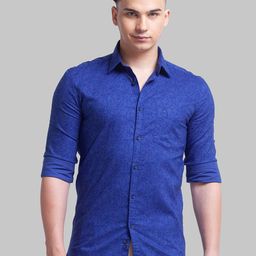 Parx Men Slim Fit Floral Printed Cotton Casual Shirt-image-89