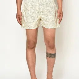 GLITO Men Polka Dots Printed Pure Cotton Boxers BXR#05-S-34