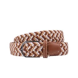 The Tie Hub Men Braided Stretchable Canvas Belt-image-48