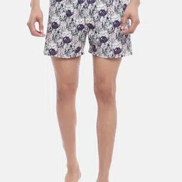 Ajile by Pantaloons Men Navy Blue & White Printed Pure Cotton Boxers-image-97