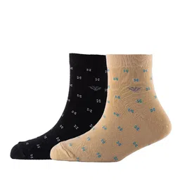 Cotstyle Men Pack Of 2 Patterned Cotton Ankle Length Socks-image-79