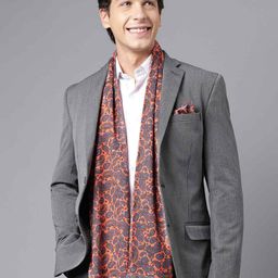 Tossido Printed Satin Stole & Pocket Square-image-88