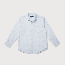 Gini and Jony Boys Micro Ditsy Printed Spread Collar Cotton Casual Shirt-picture-14