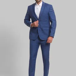 Park Avenue Men Checked Single-Breasted Super Slim-Fit 2-Piece Formal Suit-picture-11