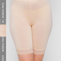 NOIRA Women Pack Of 3 Mid- Rise Boy Shorts Briefs-image-68