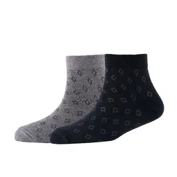 Cotstyle Men Pack Of 2 Patterned Cotton Ankle Length Socks-image-69