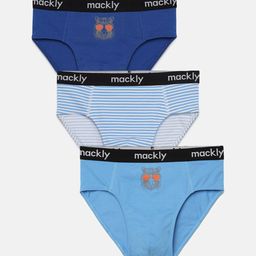 mackly Boys Pack Of 3 Mid-Rise Basic Briefs-image-9