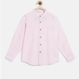 Campana Boys Band Collar Casual Cotton Shirt-32