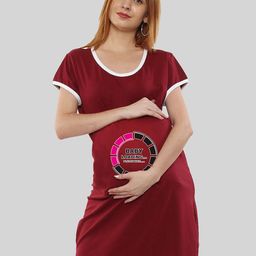 SillyBoom Graphic Printed Maternity Nightdress-image-90