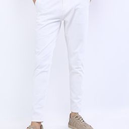 HIGHLANDER Men White Slim Fit Stretchable Jeans-image-94