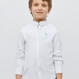 One Friday Boys Mandarin Collar Long Sleeves Formal Shirt-picture-46
