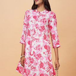 Marigold Lane Printed Mandarin Collar Ethnic Tunic-image-16