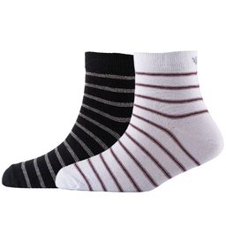 Cotstyle Men Pack Of 2 Striped Cotton Ankle Length Socks-image-80