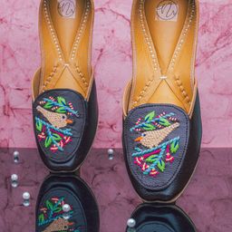 NR By Nidhi Rathi Women Brown Printed Ballerinas Flats-image-9