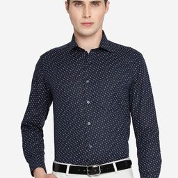 Greenfibre Slim Fit Printed Formal Shirt-image-47