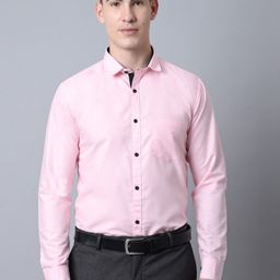 Majestic Man Men Pink Solid Slim Fit Formal Shirt-image-89