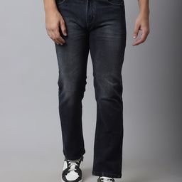 Rodamo Men Black Low Distress Light Fade Stretchable Jeans-image-14