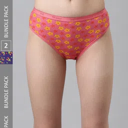 DIXCY SCOTT Slimz Women Pack Of 4 Assorted Cotton Hipster Briefs-picture-32