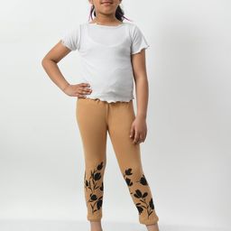 BAESD Girls Pack of 2 Printed Slim Fit Cotton Capris-image-52